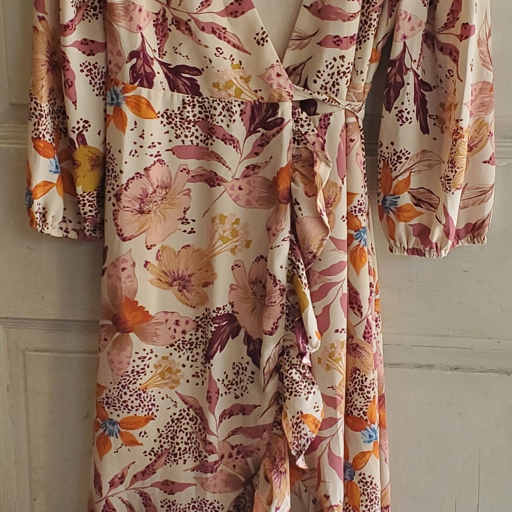 Floral Wrap Dress